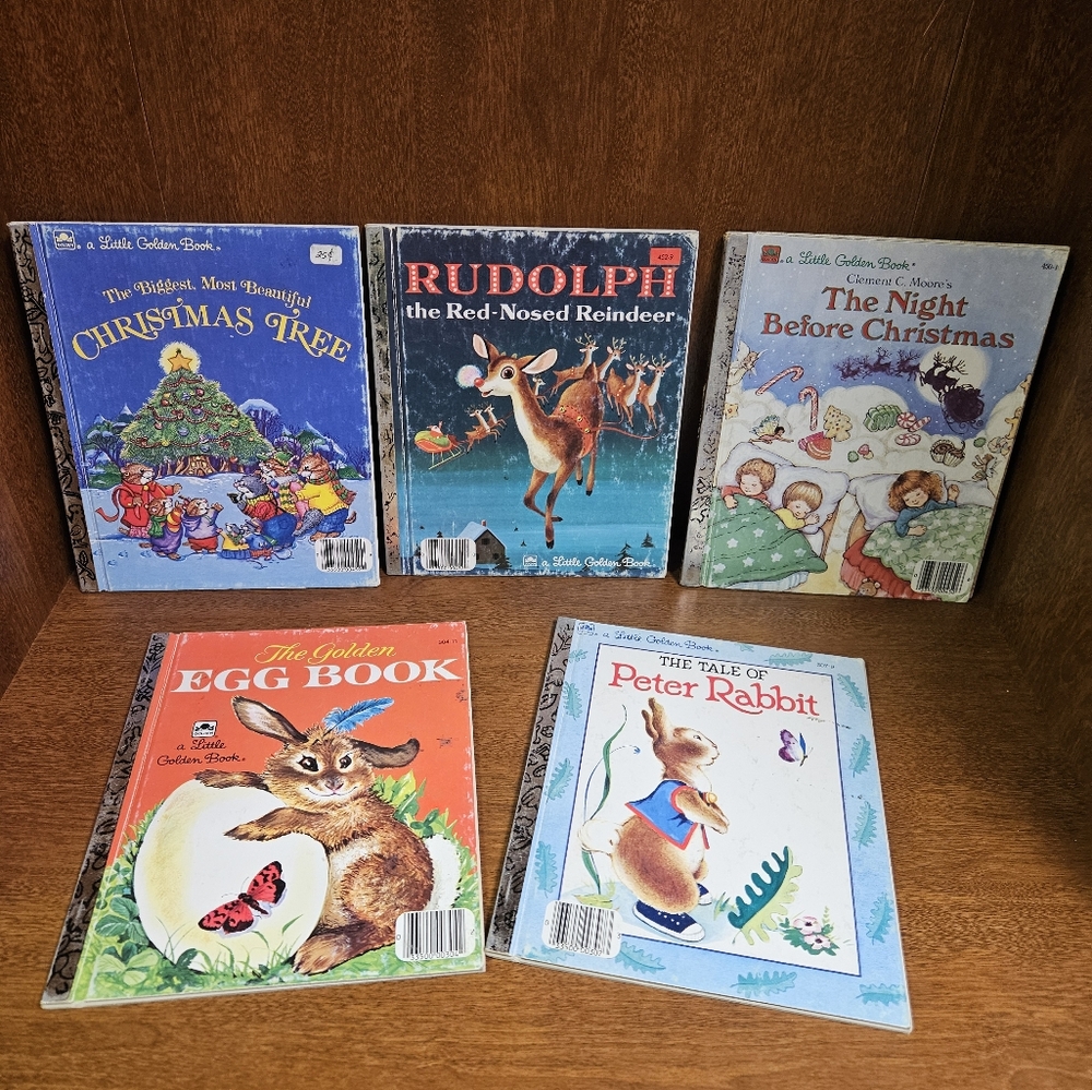 Vintage Christmas And Easter Little Golden Books